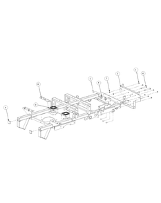 Frame Assembly Diagram and Parts List for M48-KW 53CB5DAV750-19-HP-OHV Cub Cadet Lawn Tractor